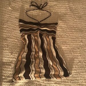 Vintage strapless halter top